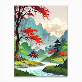 Asian Landscape 4 Canvas Print