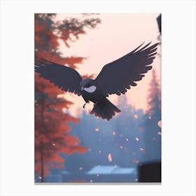 Bird In Flight 7 Canvas Print