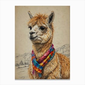 Llama 20 Canvas Print