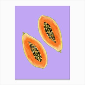 Papaya 1 Canvas Print