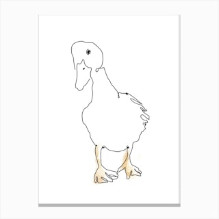 Ello Me Duck Canvas Print