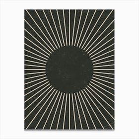 Midcentury Sunburst No 1227 Canvas Print