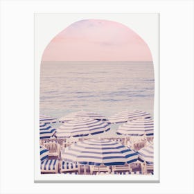 Pink Riviera Arch  Canvas Print