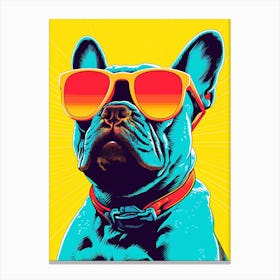 French Bulldog With Sunglasses 1 Canvas Print