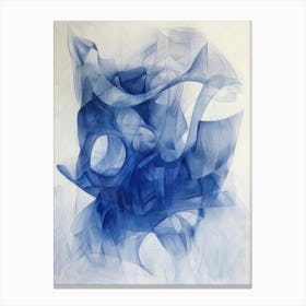 Abstract Blue Painting 12 Canvas Print