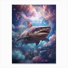 Shark In The Sky Canvas Print