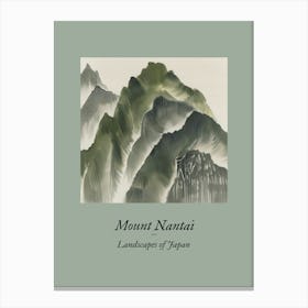 Landscapes Of Japan Mount Nantai 57 Canvas Print