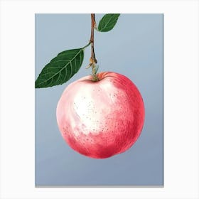 Apple On A Branch Canvas Print