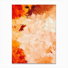 Abstract Autumn Leaves Canvas Print