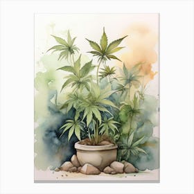 Potted Marijuana Canvas Print