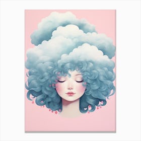Cloudy Girl Canvas Print