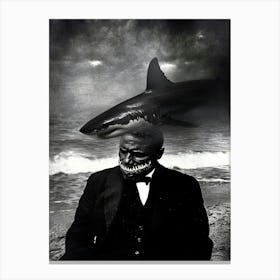 'Shark' and Man Canvas Print