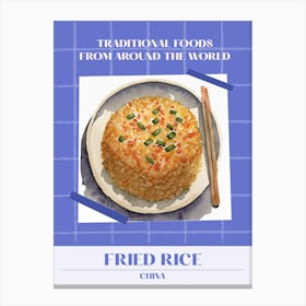 Fried Rice China 3 Foods Of The World Canvas Print