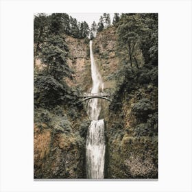 Rustic Waterfall View Canvas Print