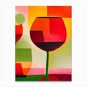Sekt Paul Klee Inspired Abstract Cocktail Poster Canvas Print
