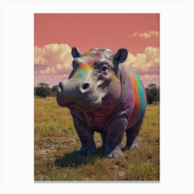 Hippo 8 Canvas Print