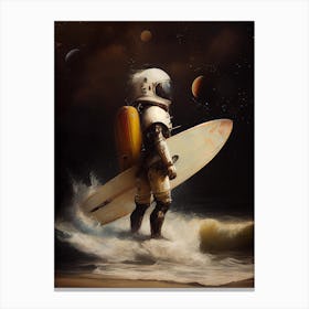 My Space Surfing Day Canvas Print