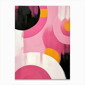 Pink Circles 3 Canvas Print