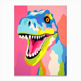 Colourful Dinosaur Torvosaurus 1 Canvas Print