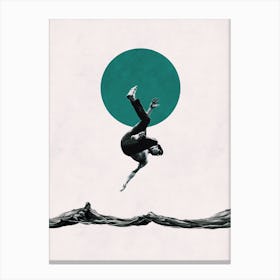 Falling With Style Canvas Print