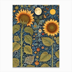 William Morris Sunflowers Canvas Print