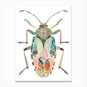 Colourful Insect Illustration Boxelder Bug 15 Canvas Print