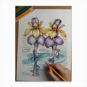 Iris Flower Canvas Print