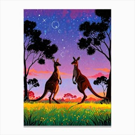 Australian Kangaroos Canvas Print