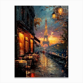 Paris At Dusk Canvas Print