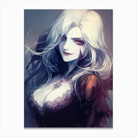 Vampire Girl Canvas Print