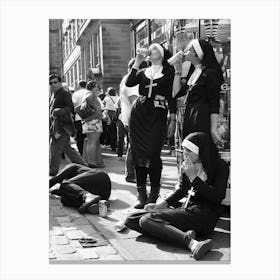 Nuns Drinking Poster Canvas Print