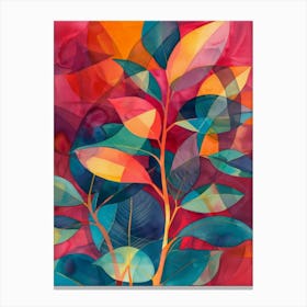 Abstract Leaf Painting 4 Canvas Print