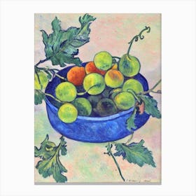 Gooseberry 1 Vintage Sketch Fruit Canvas Print
