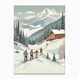 Retro Apres Ski Vintage Artwork (6) Canvas Print