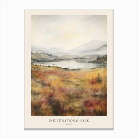 Autumn Forest Landscape Dovre National Park Norway 4 Poster Canvas Print
