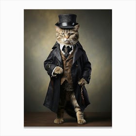 Steampunk Cat Canvas Print