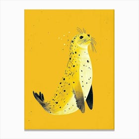 Yellow Harp Seal 2 Canvas Print