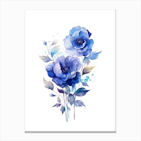 Blue Flowers 2 Canvas Print