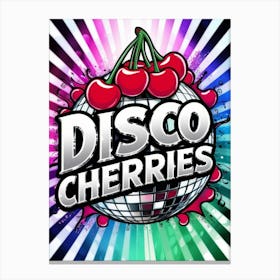 Disco Cherries Canvas Print