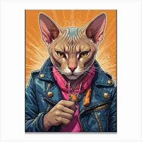 Hip Hop Cat Canvas Print