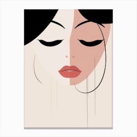Woman'S Face 12 Canvas Print
