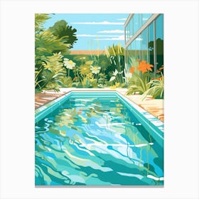 Garden Pool Canvas Print