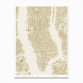 New York Gold Canvas Print