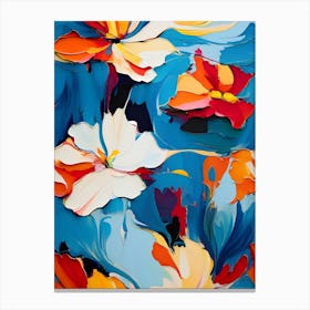 Abstract Flower Painting 21 Canvas Print