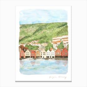 Bergen, Bryggen, Norway Canvas Print