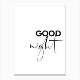 Good Night 2 Canvas Print