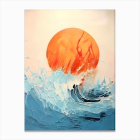 Sunset Over The Ocean 19 Canvas Print