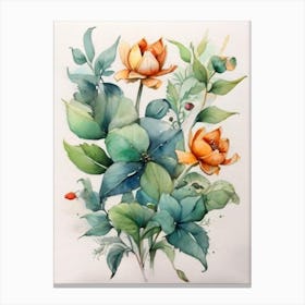 Beautiful Flower Painting Canvas Print