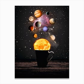 Planets Solar System Cup Canvas Print