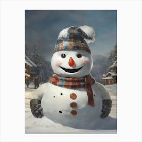 Snowman 1 Canvas Print